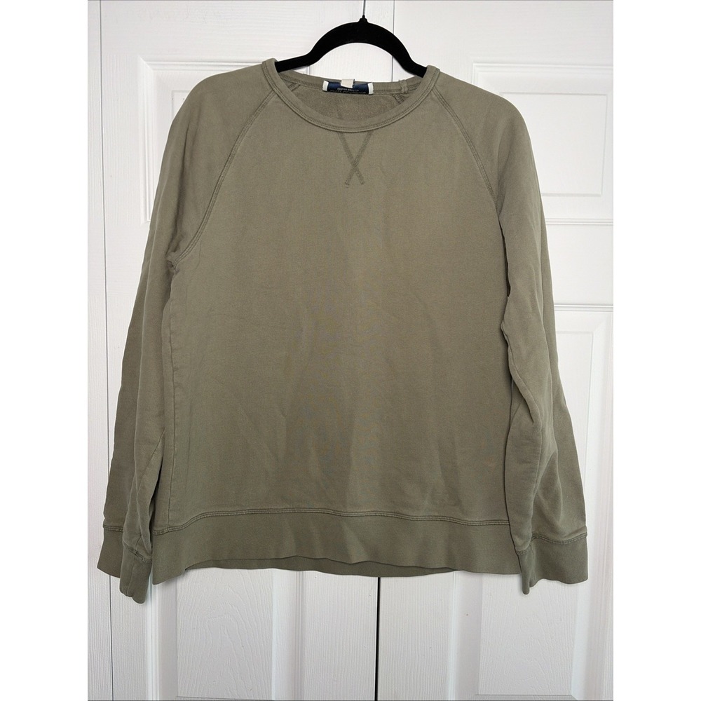 Officine Generale Daily Classics Sweatshirt Size Med Olive Green‎ Organic Cotton